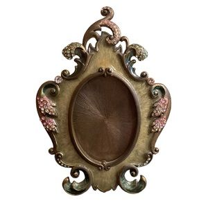 Jay Strongwater Swarovski Crystal Round Picture Frame